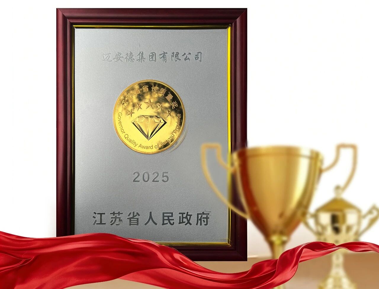 邁安德榮獲2025年省長質量獎